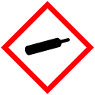 GHS04 gas cylinder pictogram — gas under pressure