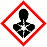 GHS08 health hazard pictogram — serious health effects