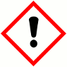 GHS07 exclamation mark pictogram — irritant or harmful