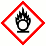 GHS03 flame over circle pictogram — oxidising